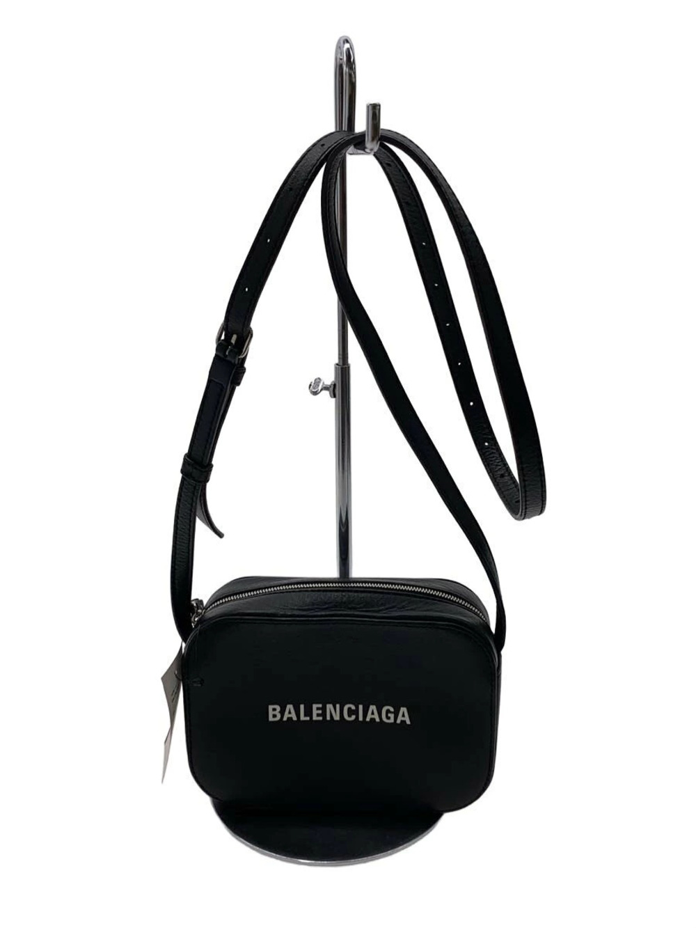 Balenciaga Camera Shoulder Bag Leather Black